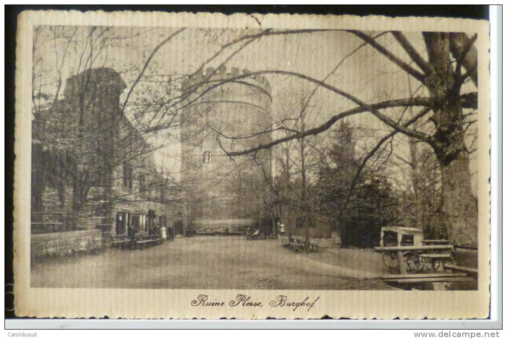 CPA TYROL  Burghof  Ruine RUINES Plesse Animé Café Charrette Caleche +- 1910 - Landeck