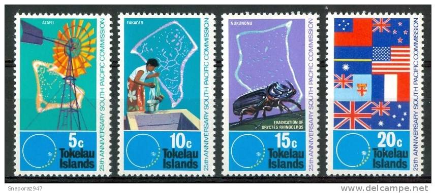 1972 Tokelau Commissione Del Pacifico Sud Set MNH** Te209 - Tokelau