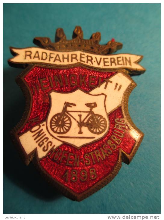 Club Cycliste / Radfahrrer-Verein/ Königshofen-Strassburge/ Strasbourg/1898     D125 - Cycling