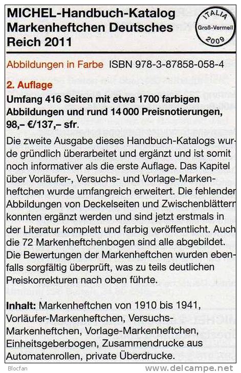 MICHEL Handbuch Deutschland Katalog Markenheftchen 2011 Neu 98€ Deutsches Reich Catalogue Old Germany 978-3-87858-058-4 - Enciclopedias