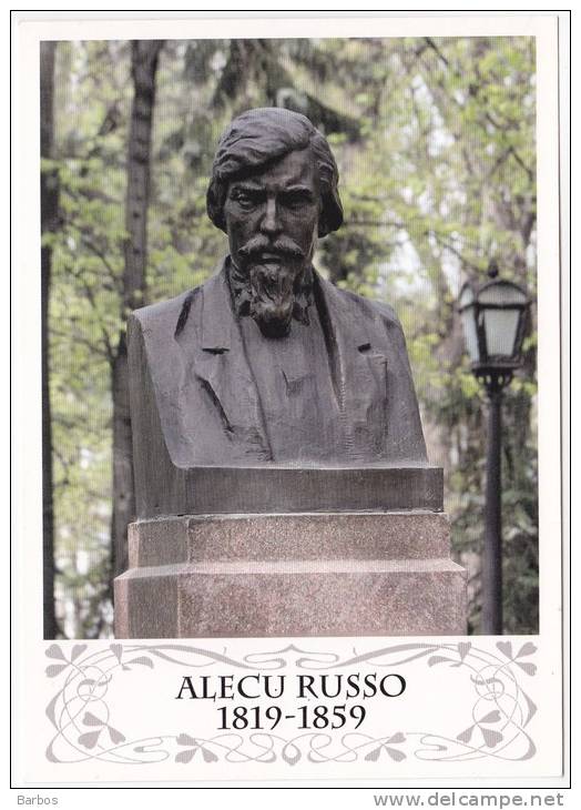 Moldova. Moldavia.Moldau. Pre-paid Postcard. 2009 .Chisinau .Bust. Alecu Russo.Writer. Special Cancell- First Day - Moldavie