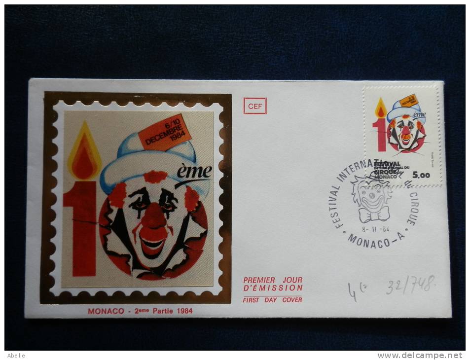 32/748   FDC   MONACO - Cirque