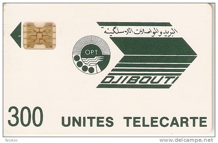 TARJETA DE DJIBOUTI DE 300 UNITES  REVERSO 8720 - Gibuti