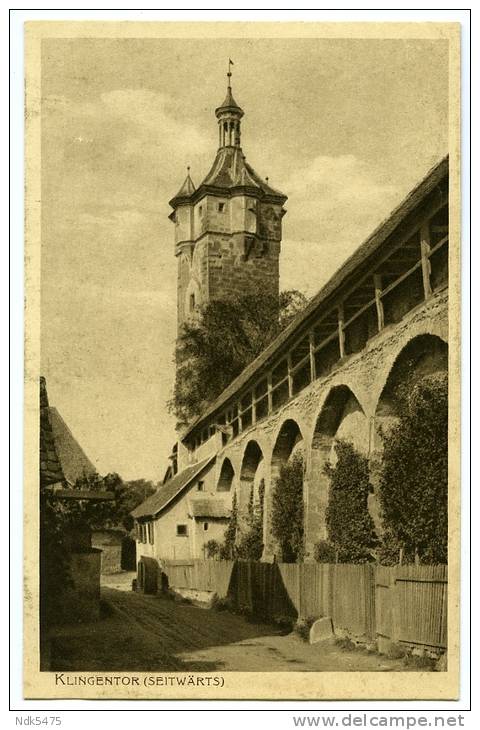 ALLEMAGNE : ROTHENBURG - KLINGENTOR SEITWARTS - Rotenburg