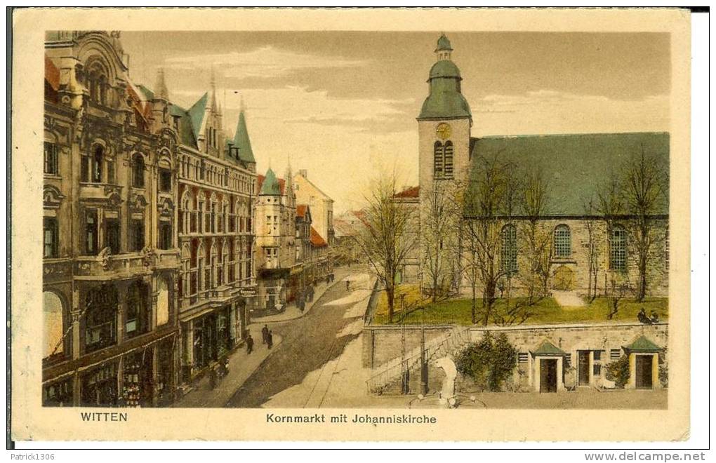 CPA  WITTEN, Kornmarkt Mit Johanniskirche  7508 - Witten