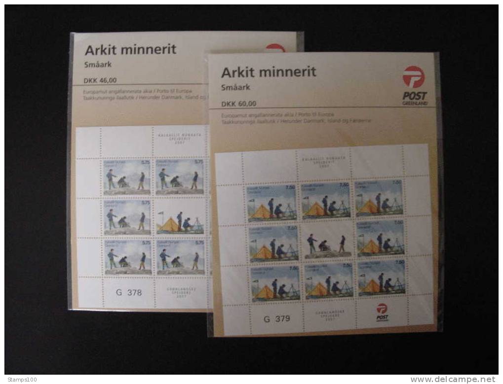 GREENLAND, GRUNLAND, 2007 CEPT SHEETS  MNH ** (1042500-1425 / 015) - 2007