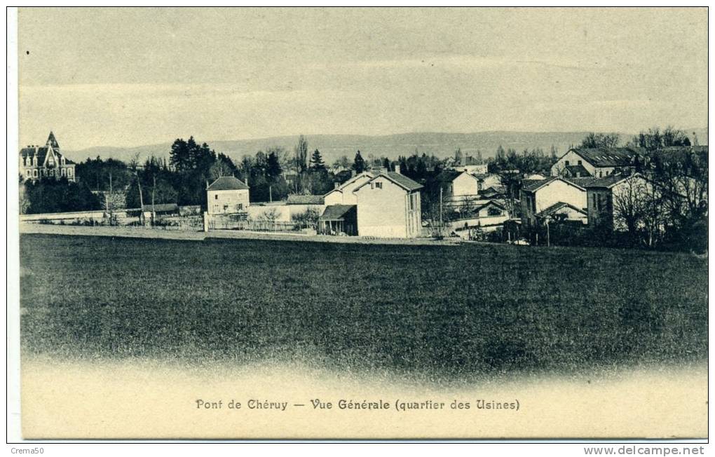 38 - PONT DE CHERY - Vue Générale, Quartier Des Usines - Pont-de-Chéruy