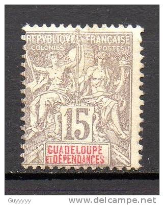 Guadeloupe - 1900/01 - N° Yvert : 42 * - Neufs