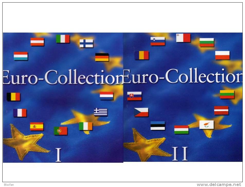 Einklick-Alben Band 1+2 €-Münzen 2002/08 Für 24 Set 18€ A B D E SF F GR I L NL P IRL BG CZ CY EST LV LT H M PL RO SLO SK - Slovénie