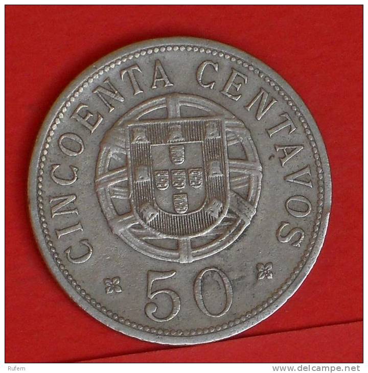 ANGOLA  50  CENTAVOS  1928   KM# 69  -    (1406) - Angola