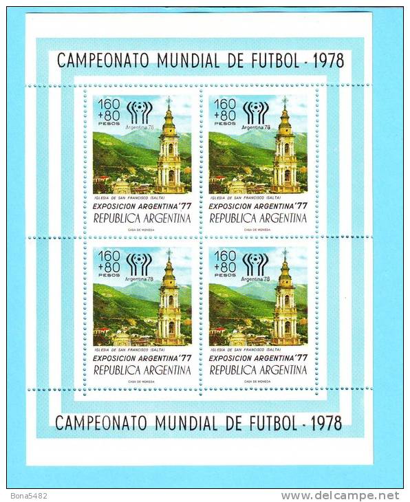 ARGENTINE ARGENTINA EGLISE SALTA FOOTBALL 1978 / MNH** / CR 08 - Ongebruikt