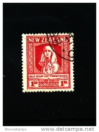 NEW ZEALAND - 1929  1 D. STAMP OUT TB  FINE USED - Used Stamps