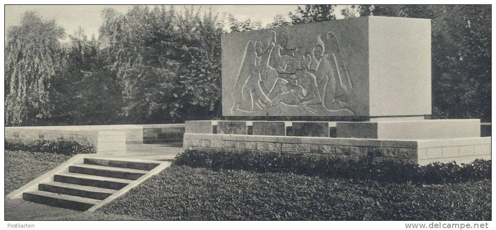 ALTE POSTKARTE ST. INGBERT KRIEGERDENKMAL 1940 SAAR SAARGEBIET Monument Engel Angel Ange Cpa Postcard AK Ansichtskarte - Saarpfalz-Kreis