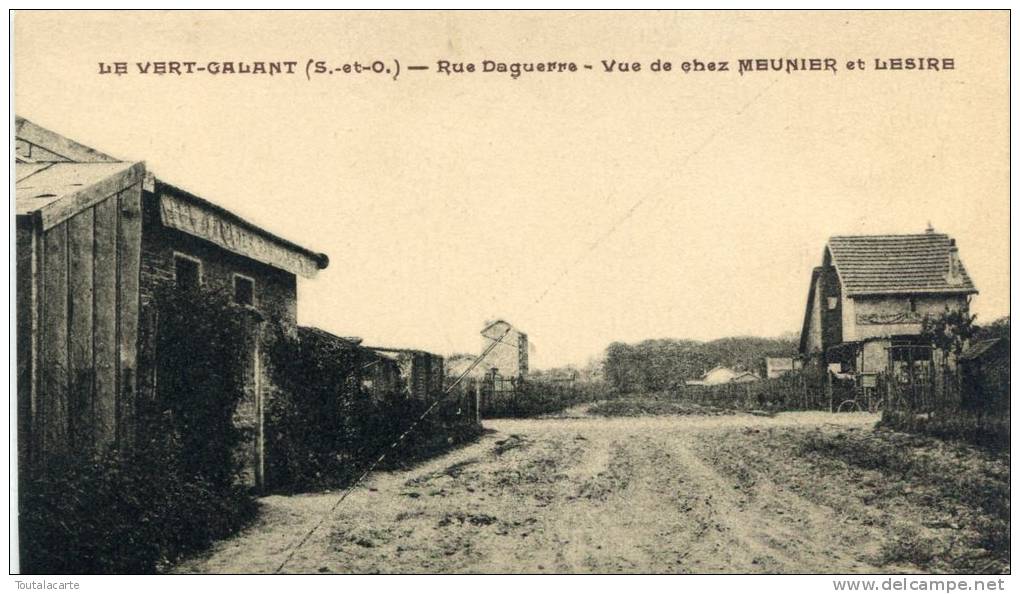 CPA 93 LE VERT GALANT RUE DAGUERRE VUE DE CHEZ MEUNIER ET LESIRE 1926 Rare - Tremblay En France