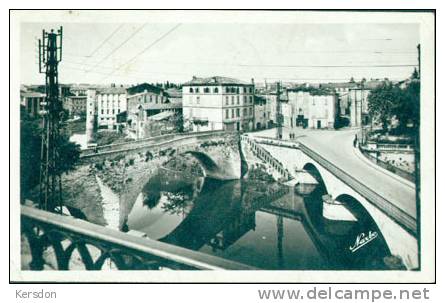 Graulhet -  Lot De 2 Cartes Photo - Vue Generale - Les Deux Ponts - RARE - Graulhet