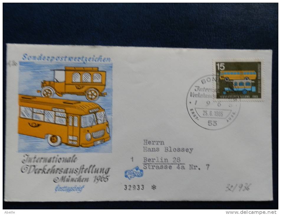 32/936    LETTRE   ALLEMAGNE - Bus