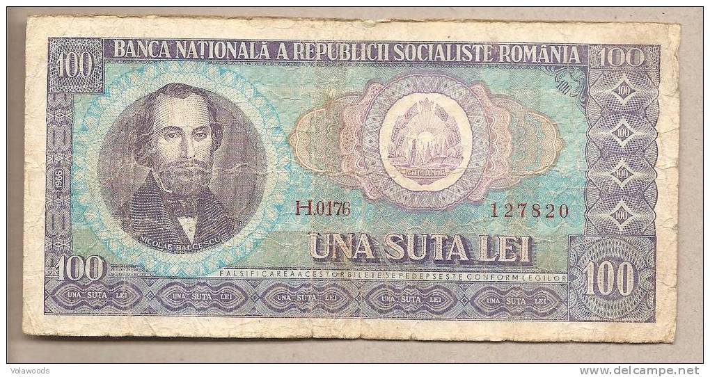 Romania - Banconota Circolata Da 100 Lei P-97a - 1966 - Romania
