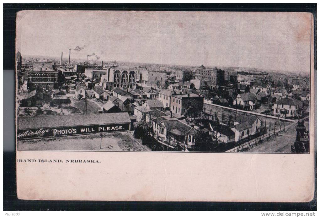 Grand Island, Nebraska - Panoramic View ( 2 Postcards ) - Grand Island