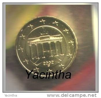 @Y@  Duitsland  /  Germany   1 0  Cent   2002   G      UNC - Germania