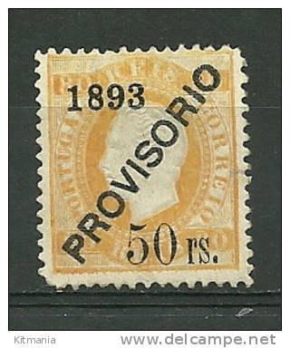 Portugal #96 D.Luis 50r Ovpt Provisorio Mint - L3250 - Unused Stamps