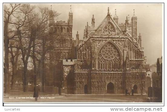 4310. EXETER CATHEDRAL. WEST FRONT. - Exeter