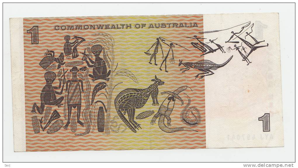 Australia 1 Dollar 1969 VF++ CRISP Banknote P 37c  37 C - 1966-72 Reserve Bank Of Australia