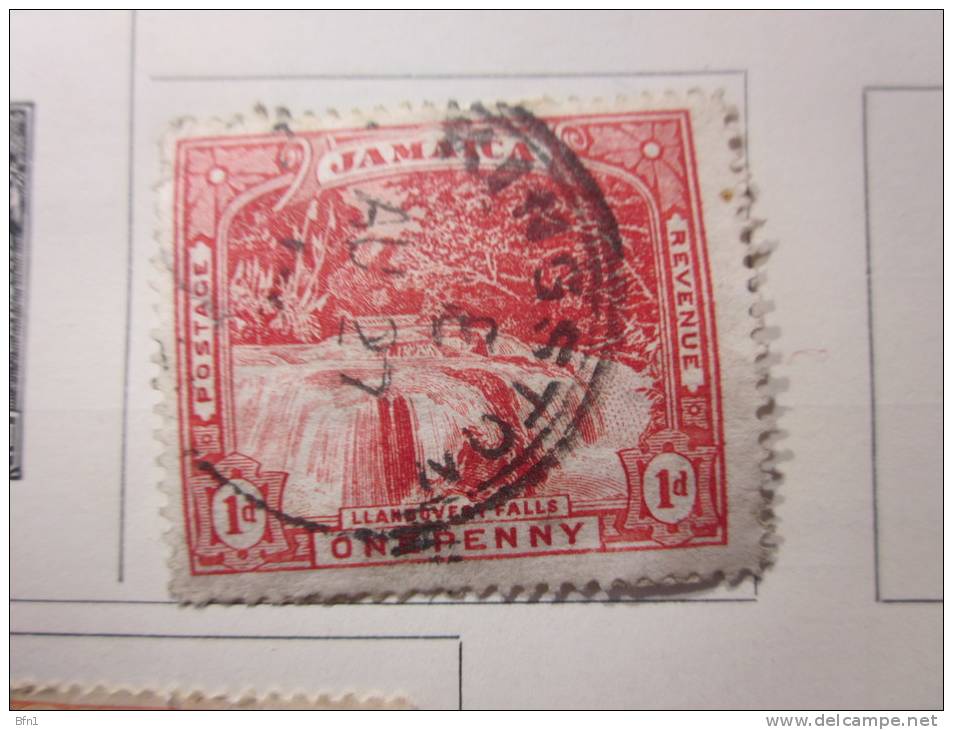 COLLECTION TIMBRES  ANTILLES ANGLAISES JAMAÏQUE DEBUT 1860 OBLITERES OU NEUFS AVEC  CHARNIERES