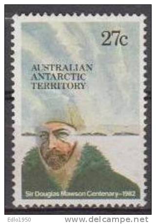 AAT Australian Antarctic Territory -1982 - Douglas Mawson Centenary -  Mi.53 -1v - MNH - Nuevos