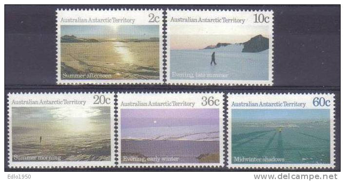 AAT Australian Antarctic Territory -1987 - Antarctic Scenes -  Mi.74-78 - MNH - Nuevos