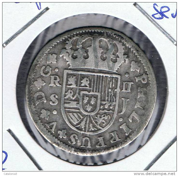 ESPAÑA   -  Felipe V  2  Reales  1725  Sevilla   PLATA - Sonstige & Ohne Zuordnung