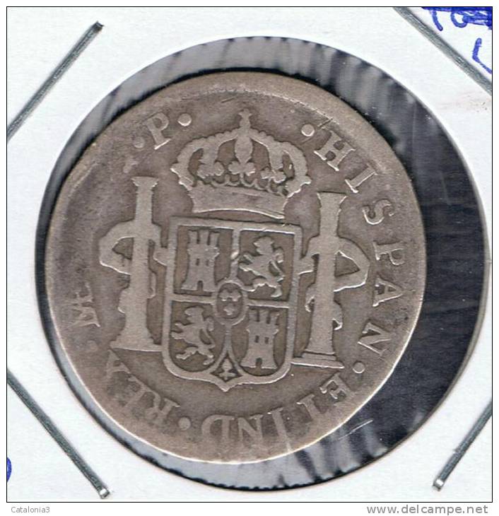 ESPAÑA   -  Carlos IIII  2  Reales  1803  Lima - Sonstige & Ohne Zuordnung