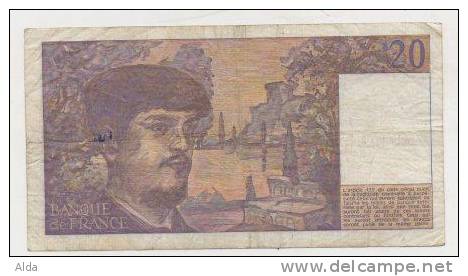 Billet 20 F  1986  R.017 - 20 F 1980-1997 ''Debussy''