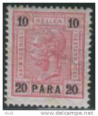 AUSTRIAN PO TURKEY 1900 20 Pa On 10h SG 40 HM EH61 - Oriente Austriaco