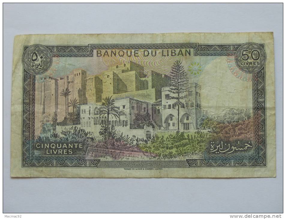 50 Livres - LIBAN - Banque Du Liban - Lebanon