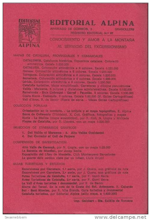 ES.- Kaart - Pica D'Estats Mont Roig Vall Ferrera - Vall De Cardos. Riobera De Cardos - Tirvia - Alins - Àreu. - Topographische Karten