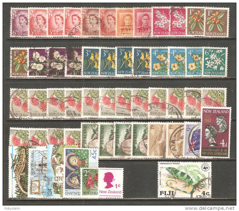 NZEL - NUOVA ZELANDA E FIJI - Piccolo Lotto Usati - (o) - Collections, Lots & Series