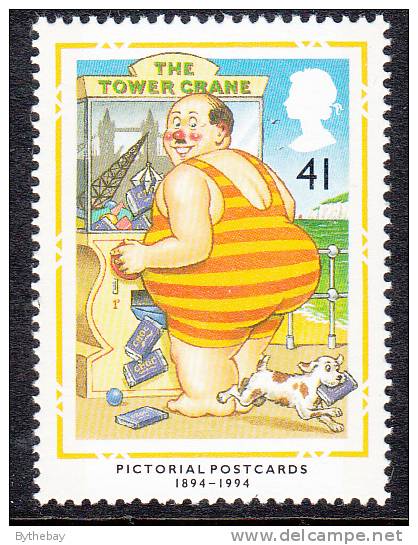 Great Britain Scott #1557 MNH 41p Man At Vending Machine, Dog Running Off With Snack - Pictorial Postcards - Neufs