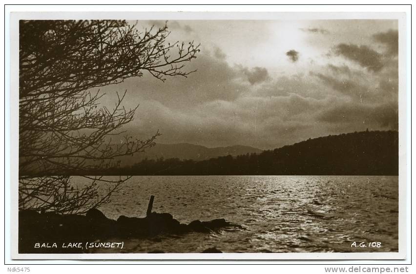 BALA LAKE - SUNSET - Merionethshire