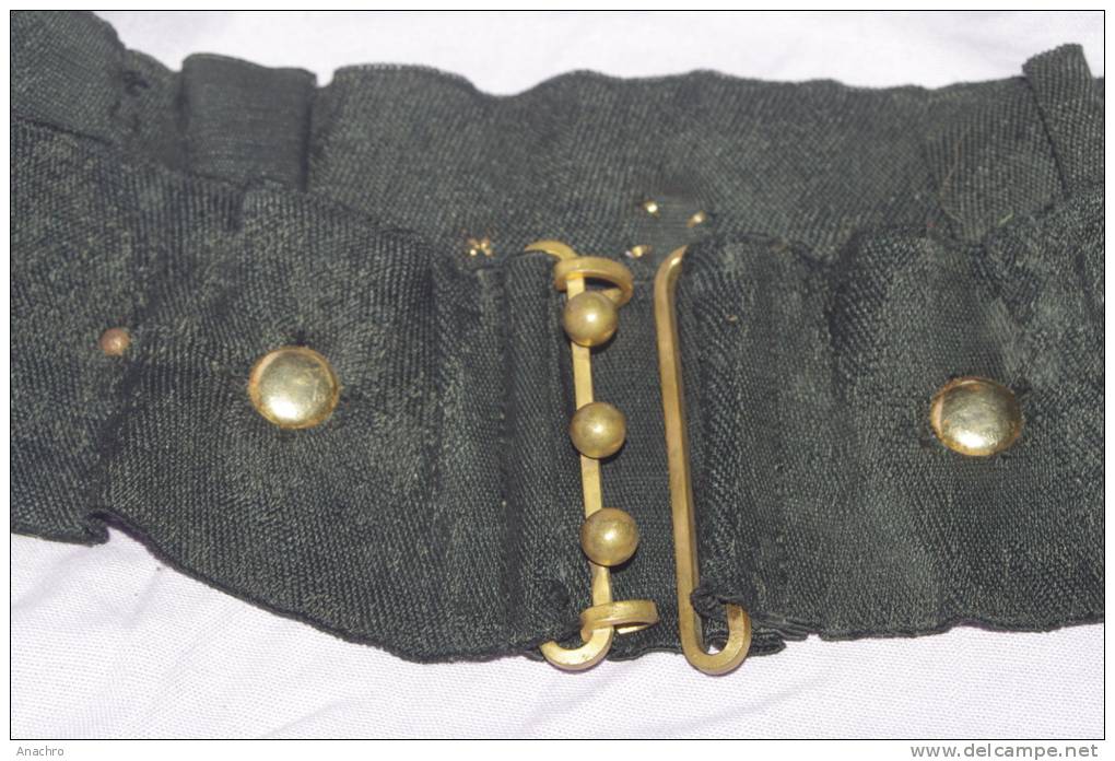 CEINTURE Cloutée Splendide BOUCLE Ancienne à BOULES  Métal Doré / COSTUME Déguisement - Belts & Buckles