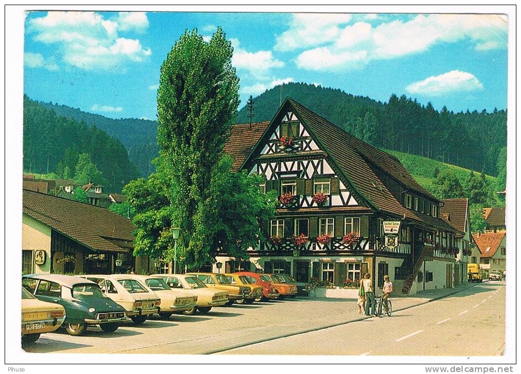 D3622    SCHENKENZELL : Gasthaus Paension Zonne ( Ford Granada, Citroen DS, Renault,Audi) - Rottweil