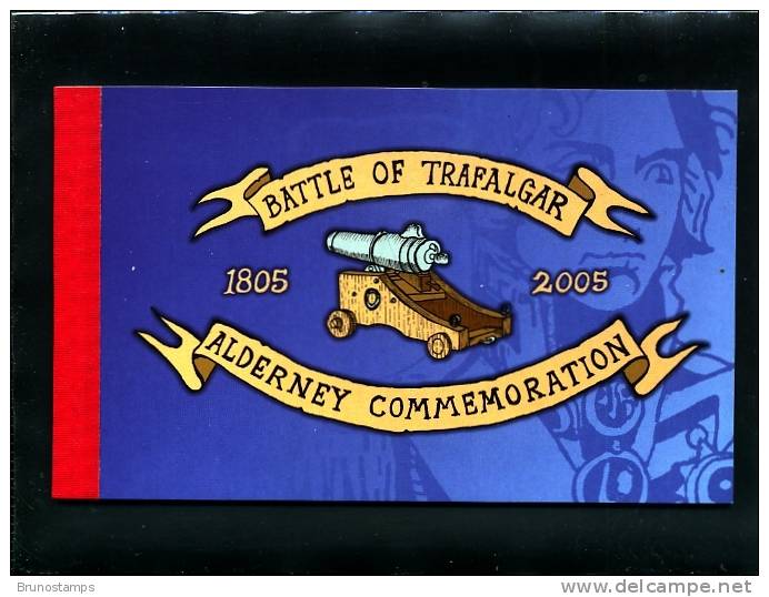 ALDERNEY - 2005  BATTLE OF TRAFALGAR  PRESTIGE BOOKLET   MINT NH - Alderney