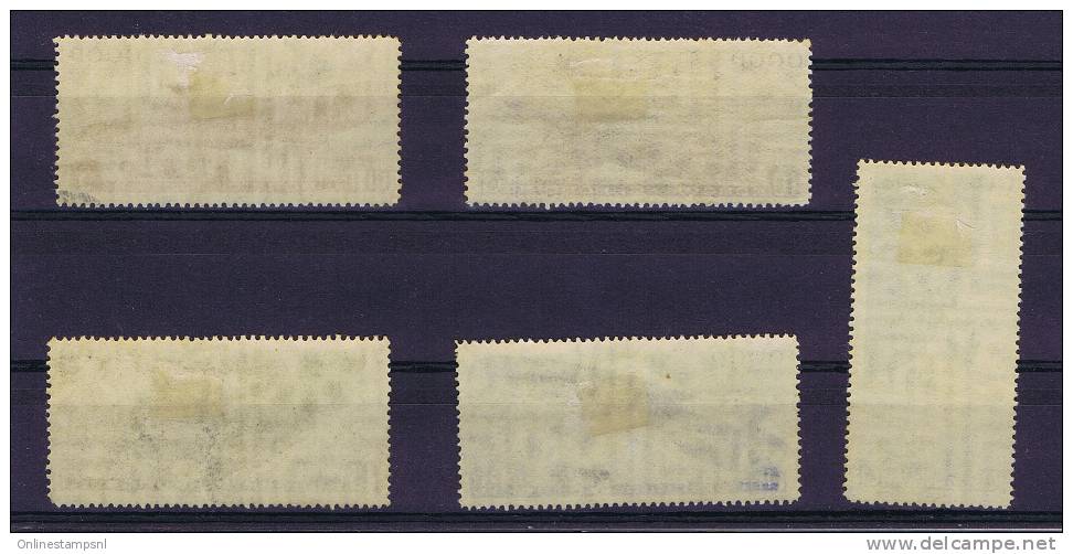 Russia: Airmail 1934, Mi 483-487 MH/* Slightly Tinted Gum - Neufs