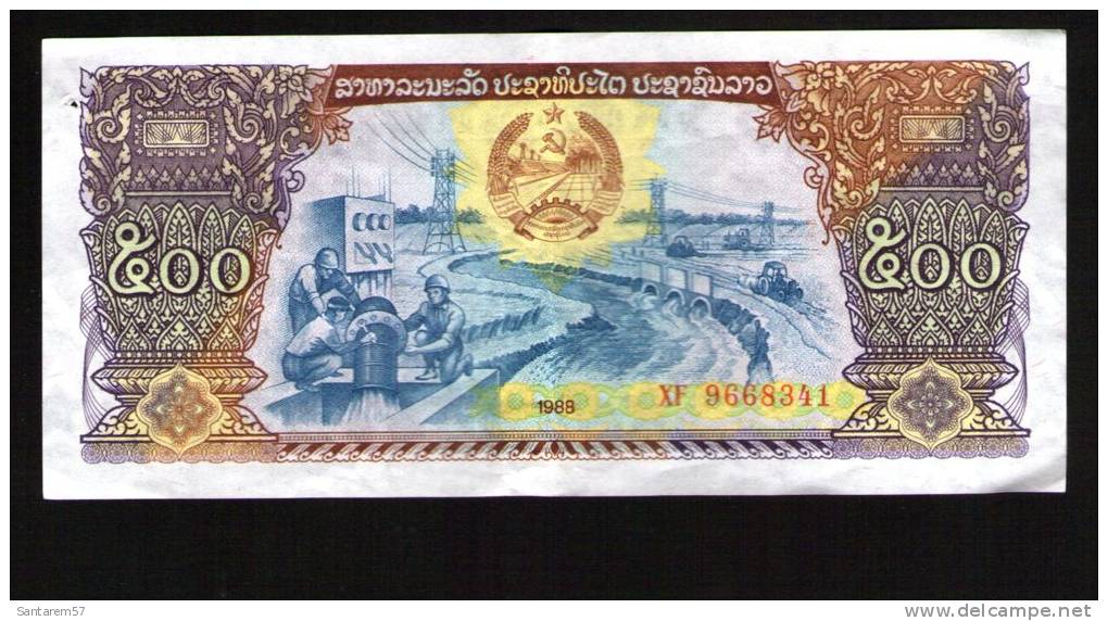 Billet De Banque Nota Banknote Bill 500 KIPS LAOS 1988 - Laos