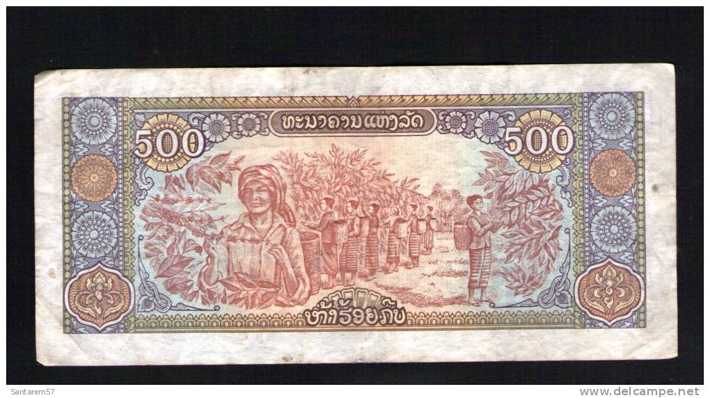 Billet De Banque Nota Banknote Bill 500 KIPS LAOS 1988 - Laos