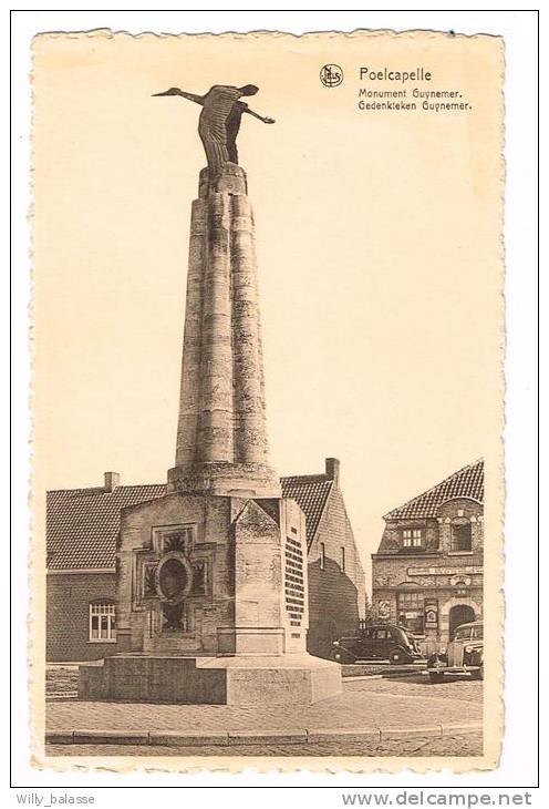 Postkaart / Carte Postale "Poelkapelle / Poelcapelle - Monument Guynemer / Gedenkteken Guynemer" - Langemark-Poelkapelle