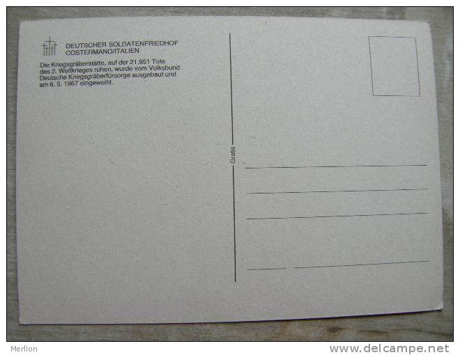 Italia Costermano Deutscher Soldatenfriedhof  -      D98799 - Cimetières Militaires