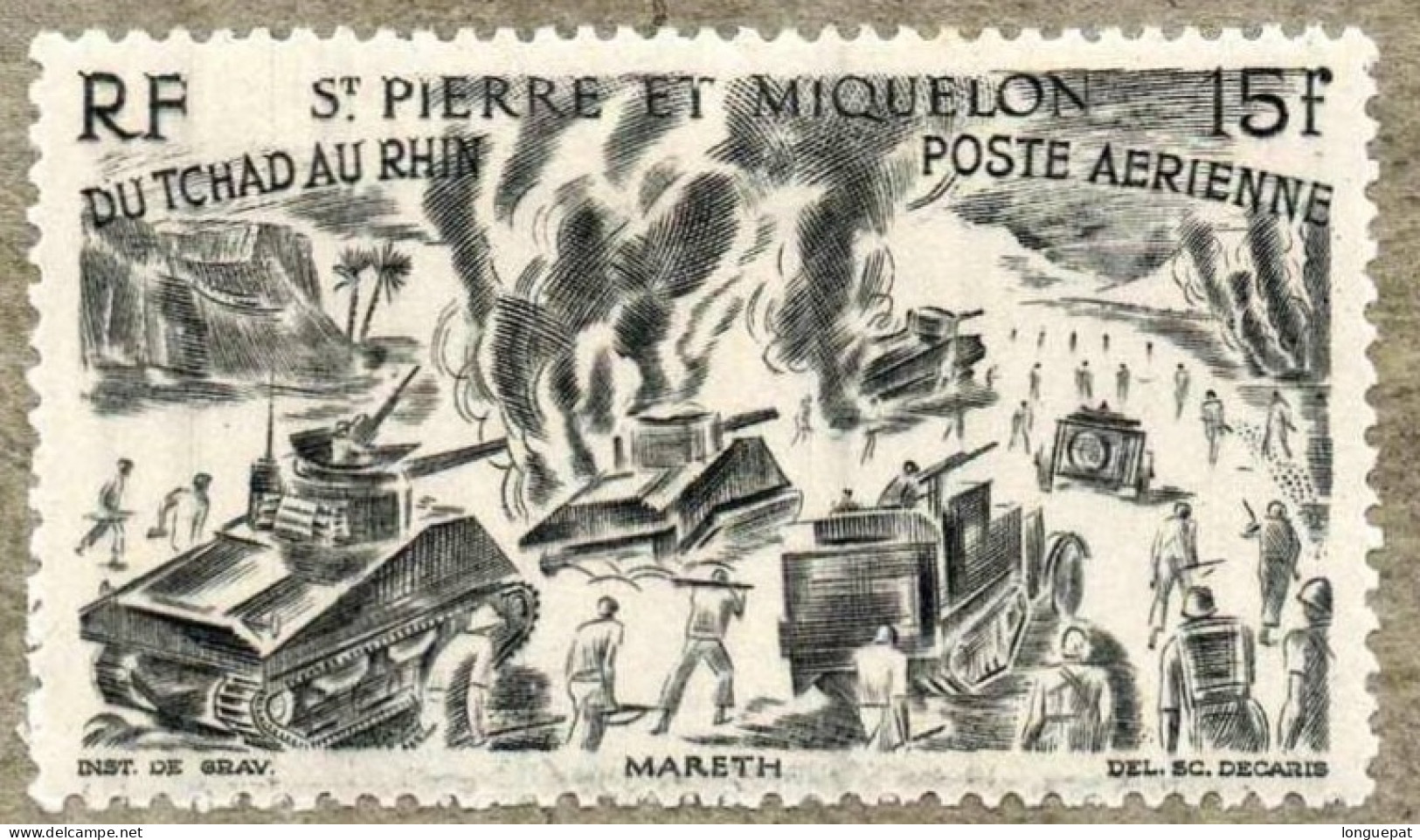 SAINT-PIERRE Et MIQUELON : Tchad Au Rhin (bataille De Mareth) - Neufs