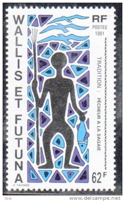 WALLIS Et FUTUNA 1991  --  Poste Yvert  N°  409   --  Neuf  Sans  Charnière -- Cote 1,85 €uros --- - Nuovi