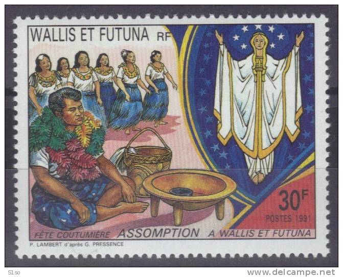 WALLIS Et FUTUNA 1991  --  Poste Yvert  N°  415  --  Neuf  Sans  Charnière -- Cote 1,30  €uros --- - Nuovi