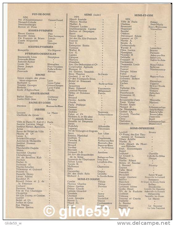 Liste Installateurs France et Etranger - Société des Forges de Milourd - ANOR - La Source - Abreuvoir Automatique Hygién